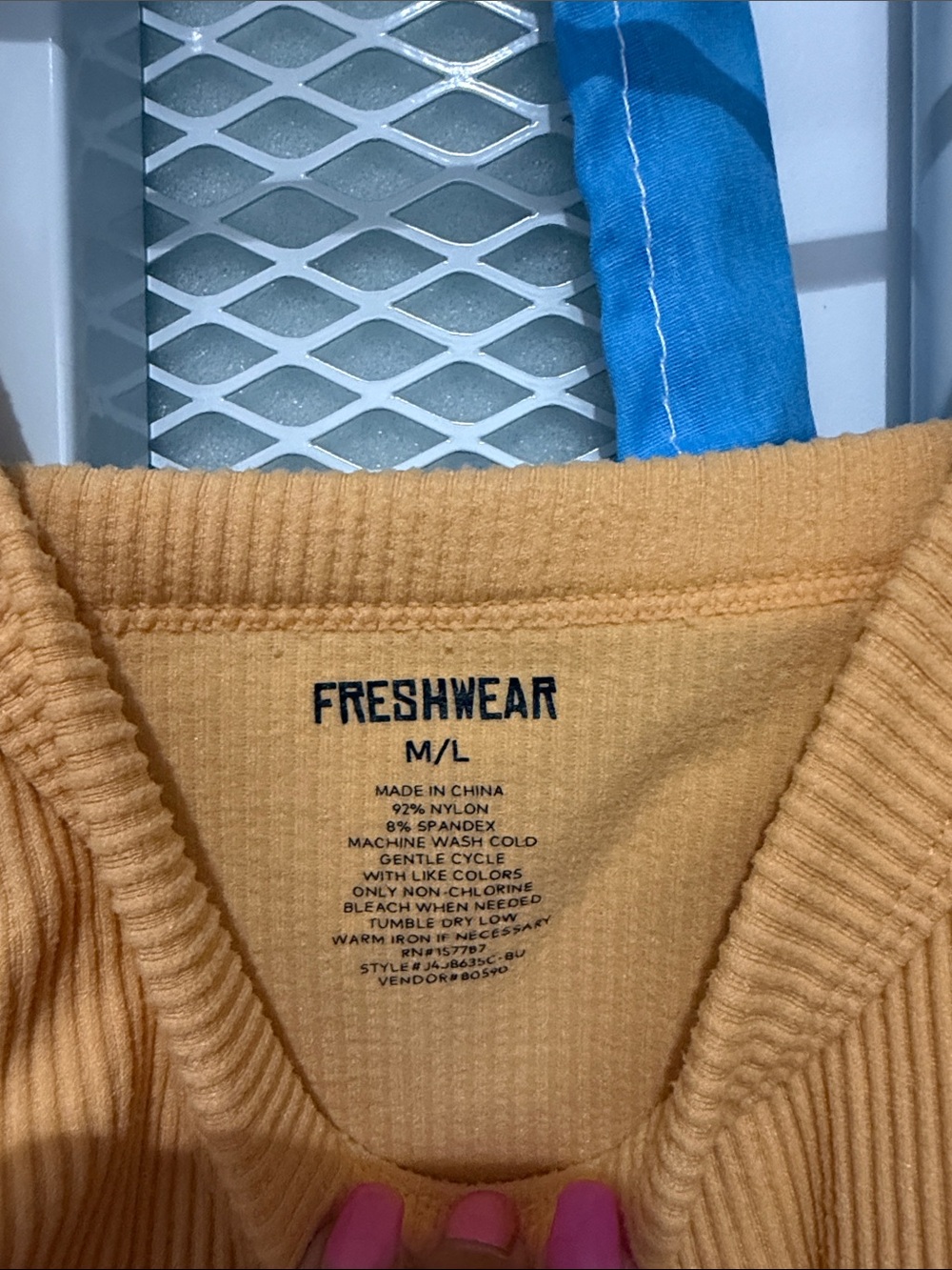 fresh Ribbed Tank Top - Picture 2 of 2